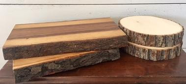 Long & Round Wood Slices