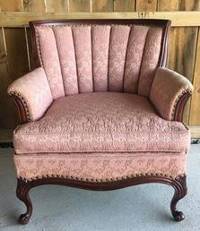 "Margaret" Pink Antique Chair