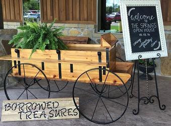 Rustic Buckboard Display Wagon (8ft long)