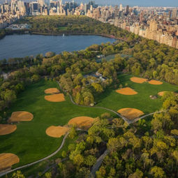 An image of 10 baseball fields in Central Park NY surrounded by city buildings emphasizing that Life lessons can be learned anywhere