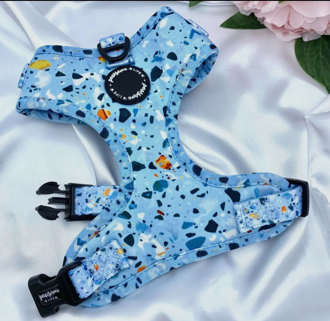 Blue Splatter Harness