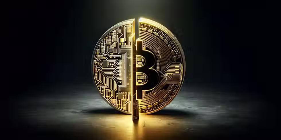 Physically represented bitcoin