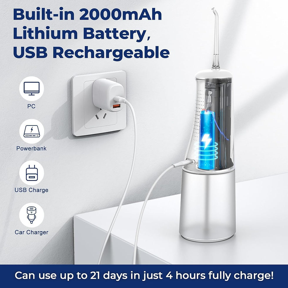 Thumbnail: Cordless Water Flosser (Portable Oral Irrigator) – for Teeth & Gum Health
