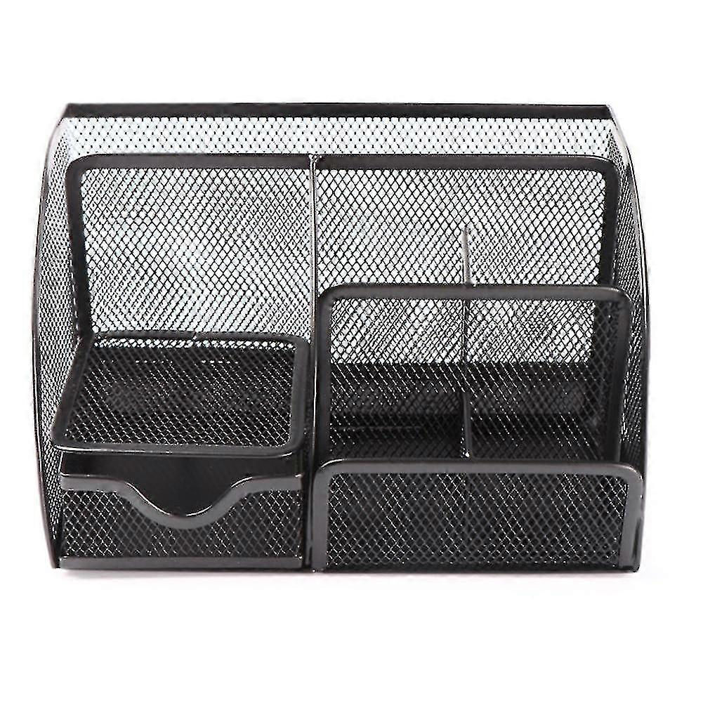 Mesh Desk Tidy – Metal Office Organiser with Storage Compartments