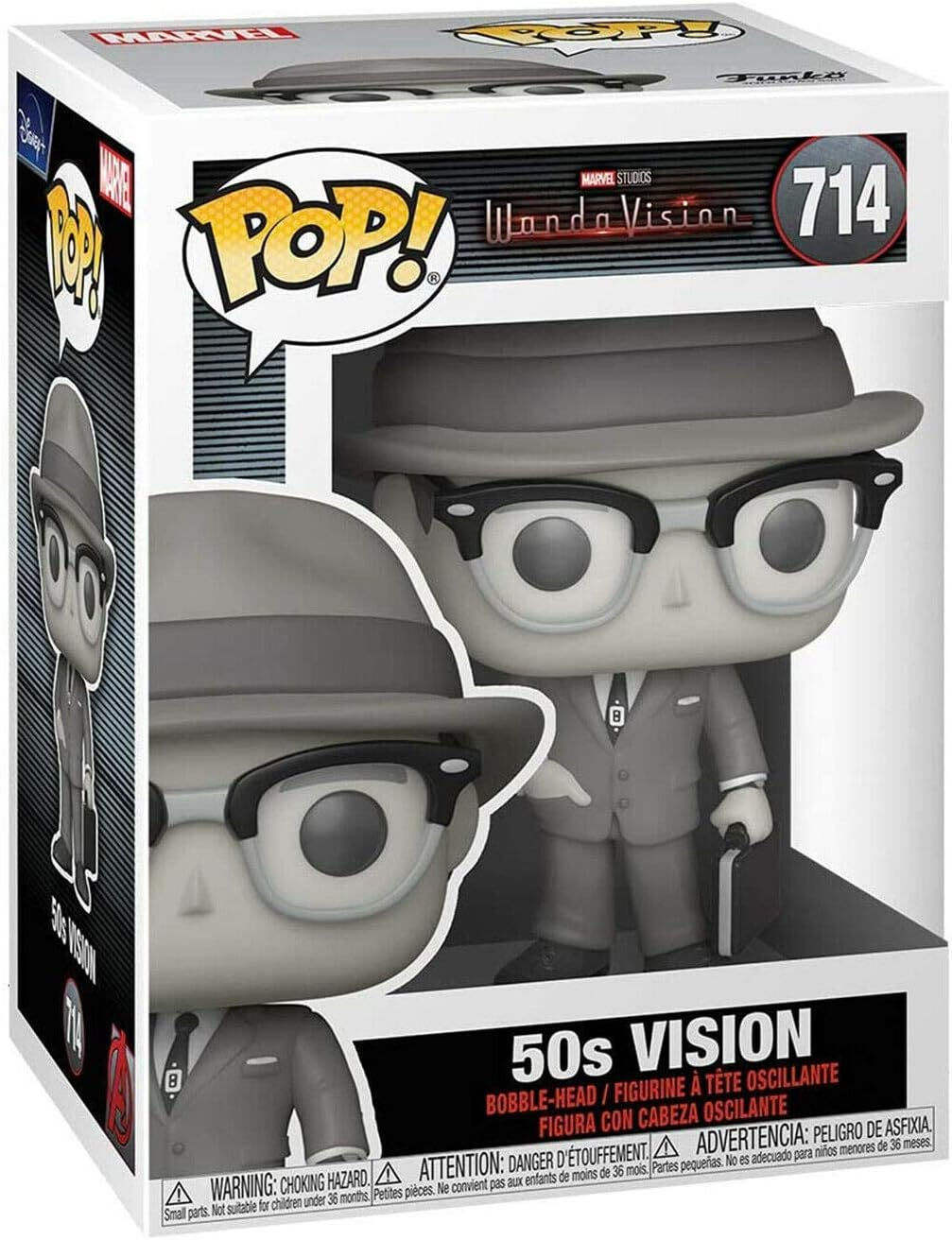 Vision 50's Pop #714 Pop TV: Wanda Vision Vinyl Figure (Bundled with EcoTek Prot