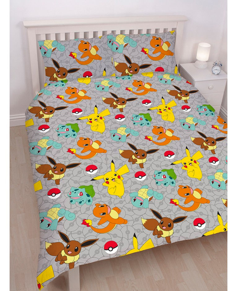 Thumbnail: Pokémon Catch Duvet Cover Set - Rotary Design