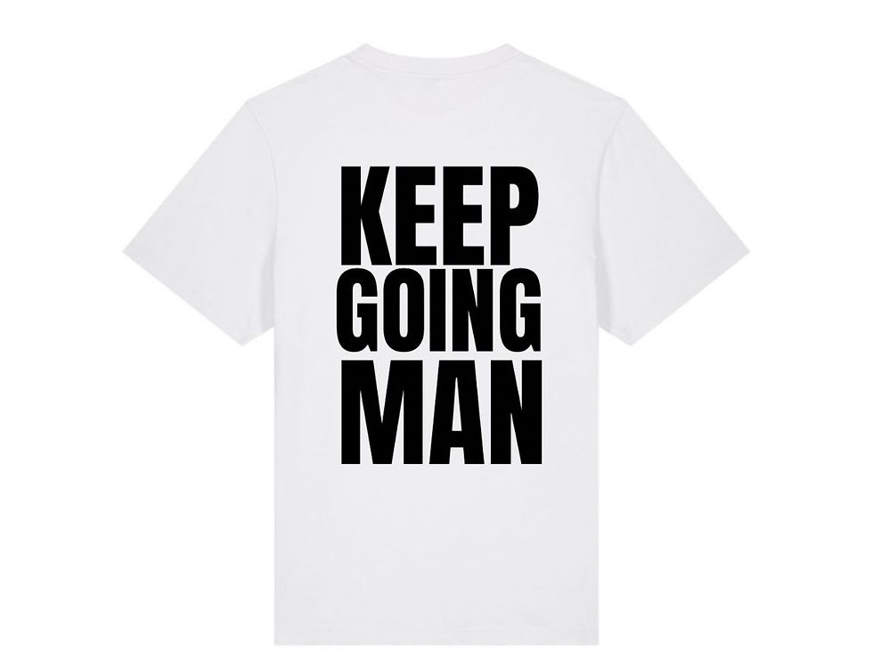 Miniature : T-shirt blanc KEEP GOING MAN 