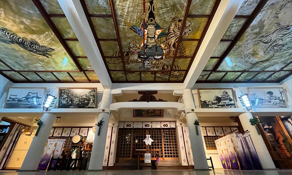 加藤神社 大天井画 拝殿