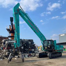 大型重機が到着!|シュレッダープラントにSK350DLC導入