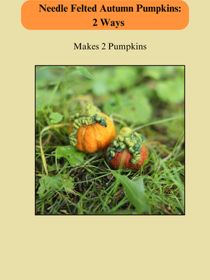 Needle Felted Pumpkin Kit PDF Instructions:
