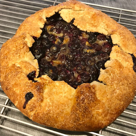 Blueberry, Orange and Cardamom Crostata