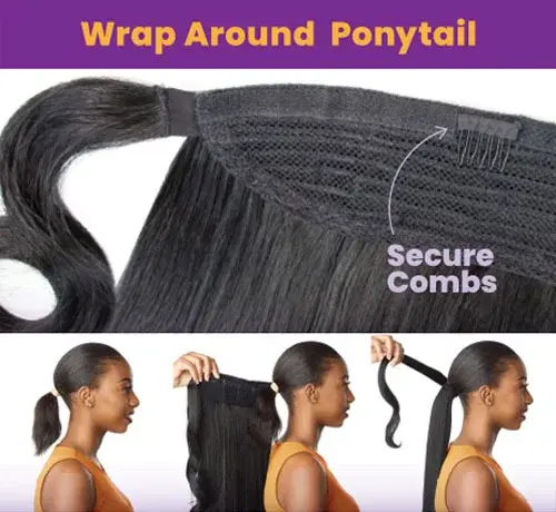 Thumbnail: LULU PONY WRAP 4 PONYTAIL