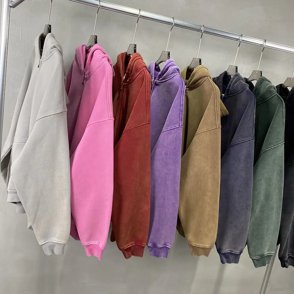 Thumbnail: Batik Fleece Zippered Hoodie