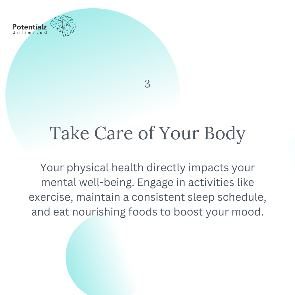 Ways to Keep Depression and Anxiety Away - Slide 3 - Take Care of Your Body