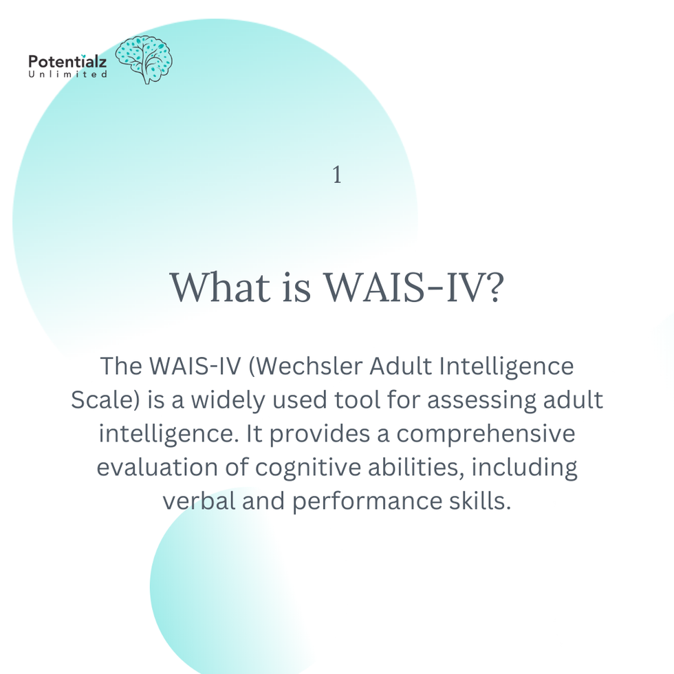 Understanding WAIS-IV - Slide 1 - What is WAIS-IV