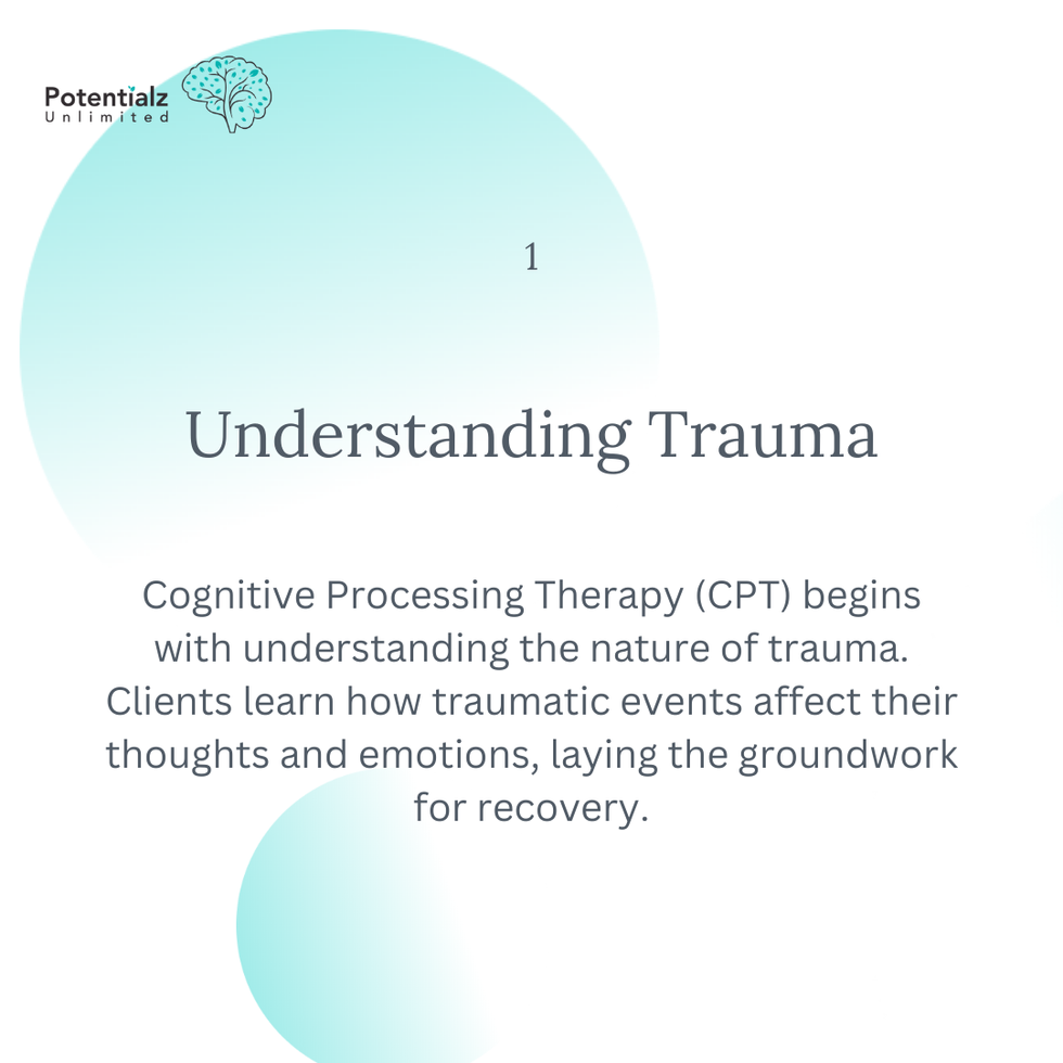 The 4 Steps of CPT - Slide 1- Understanding Trauma
