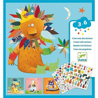 Créer avec des stickers / Les animaux #CO 10#