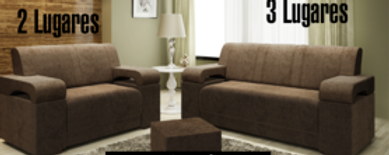 Conjunto de Estofados Sofás Atlanta de 2 e 3 lugar