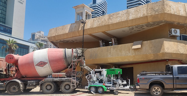 תמונה של מערבל בטון ומשאבת בטון מייקו