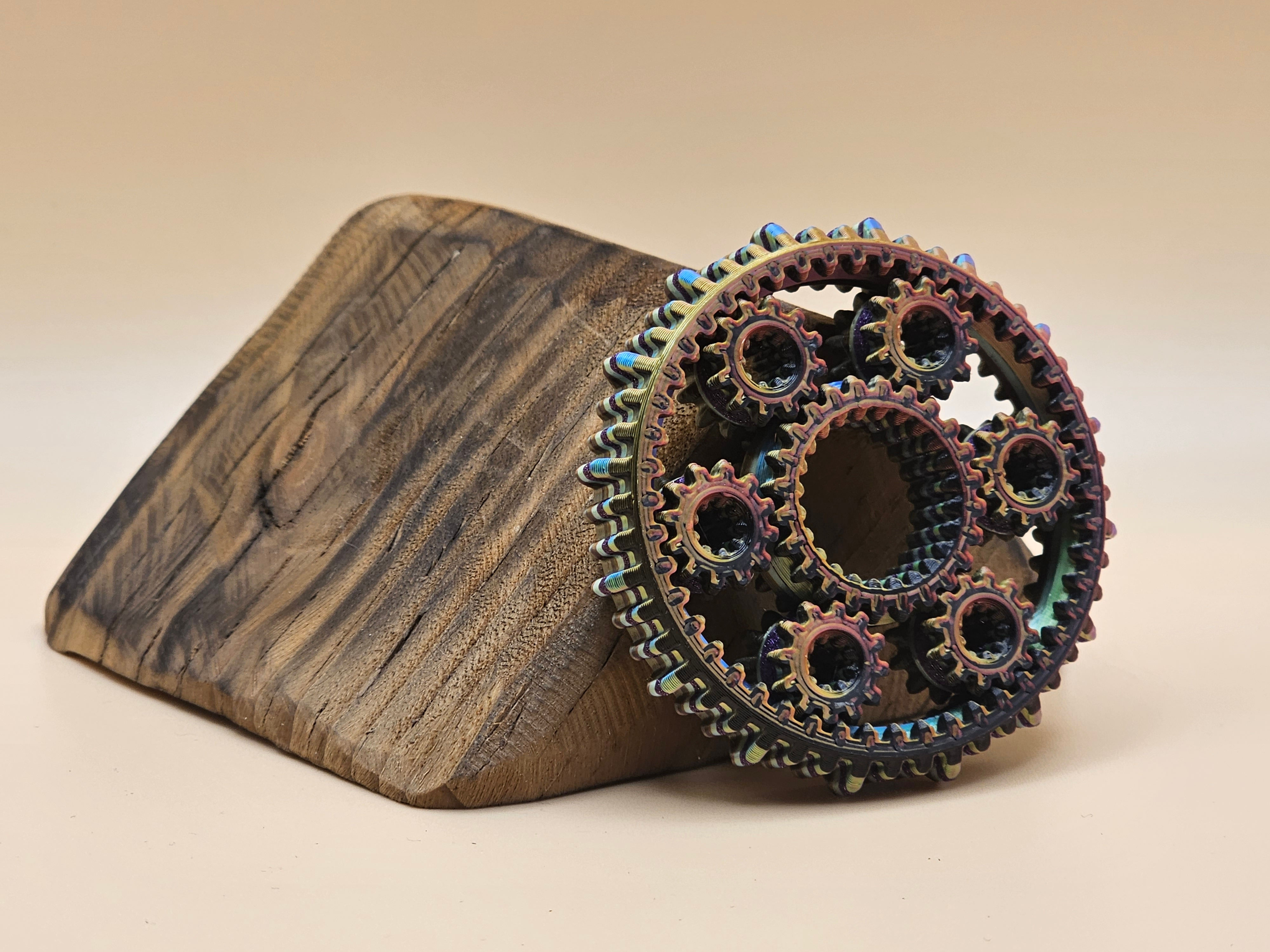 Planetary Gear Fidget - Knurled Small