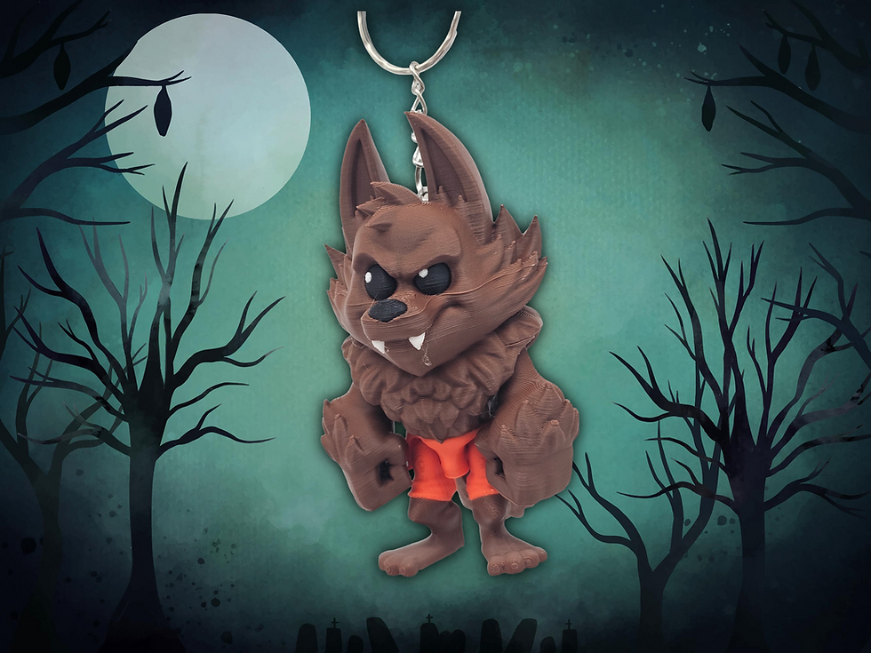 Thumbnail: Winston Werewolf - Mini Figurine or Keyring