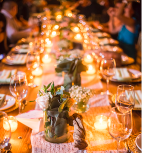 Bougie naturelle parfumée, déco