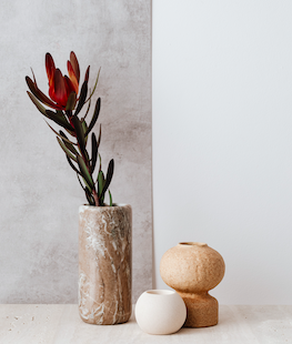 jesmonite vases tendance 