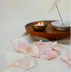 Bougie naturelle parfumée méditation relaxation