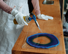 Resine epoxy bulle d'air chalumeau