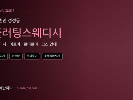 천안 성정동 플러팅스웨디시, 황제 스웨디시 관리 코스 안내