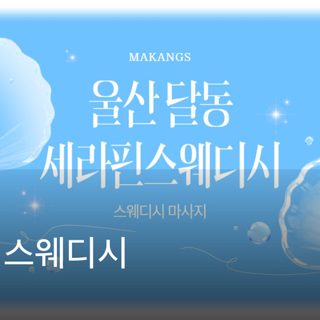 울산 달동 세라핀스웨디시 마사지샵 추천
