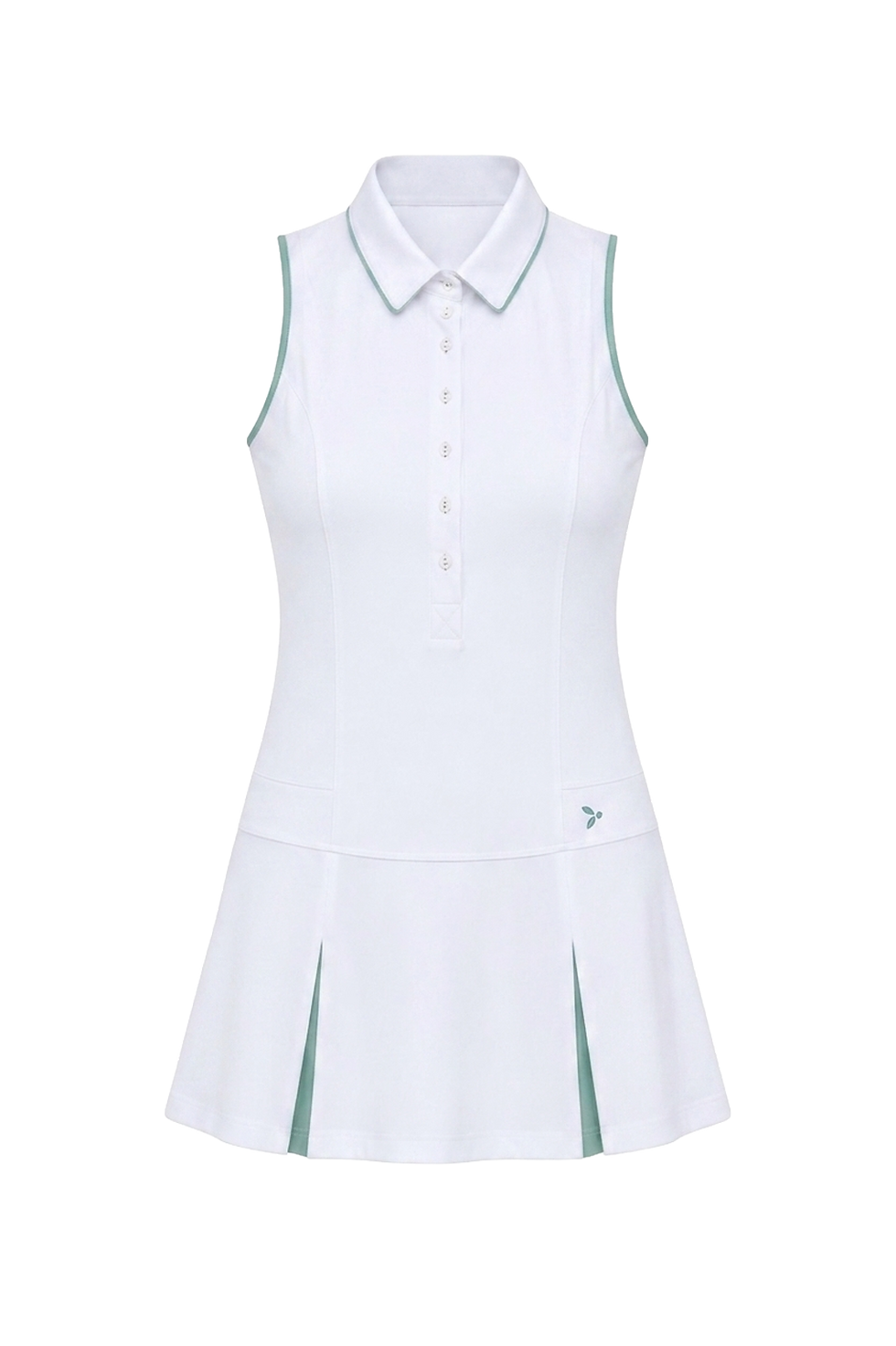 Thumbnail: Contour Dual-Tone Sleeveless Polo Dress (First shipment: 20 July)