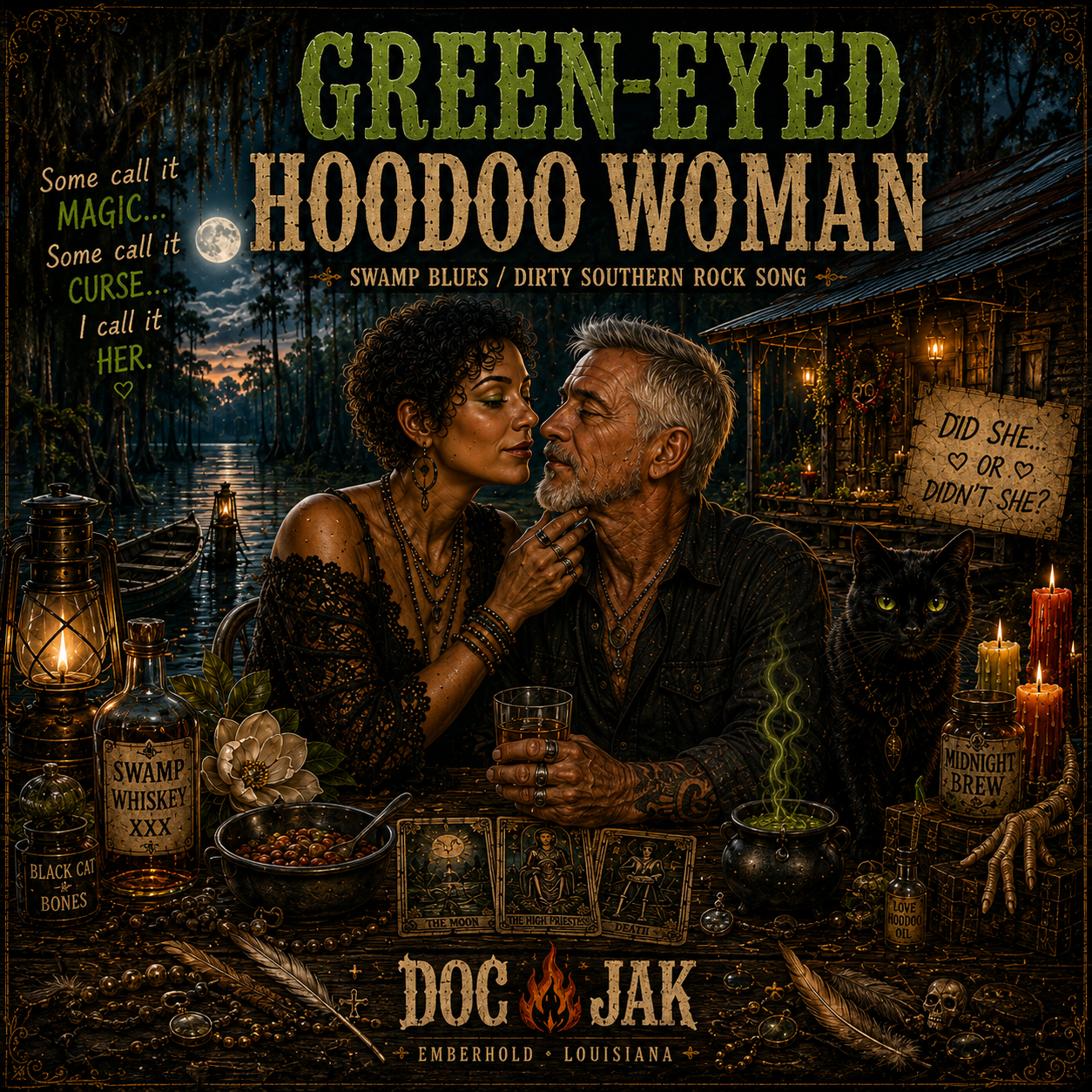 Green Eyed Hoodoo Voodoo Woman