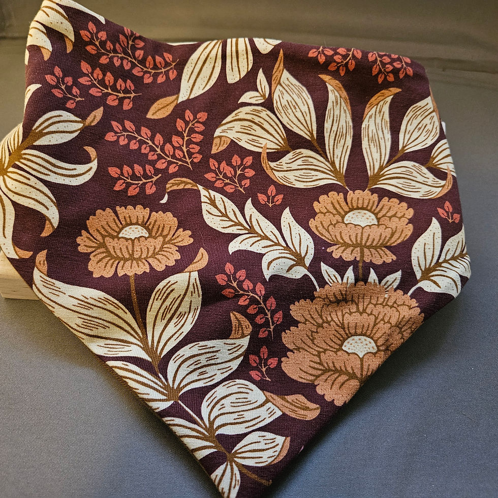 Bandana med strikk L