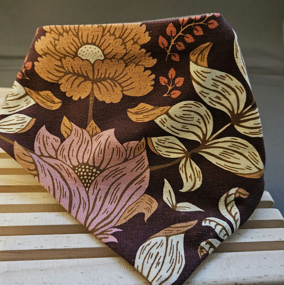 Bandana med strikk S