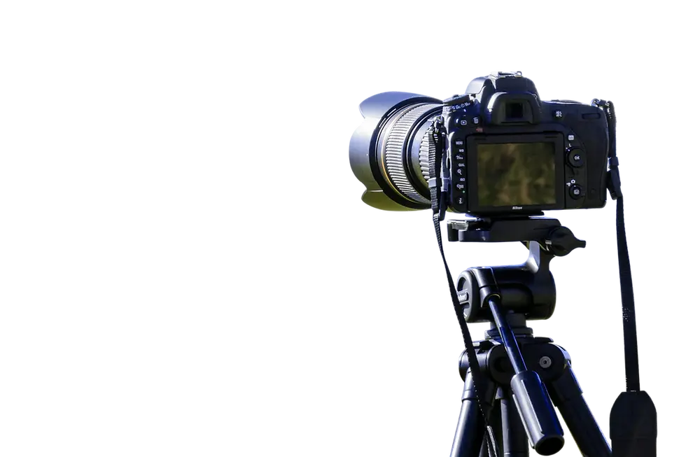 Camera On Tripod
