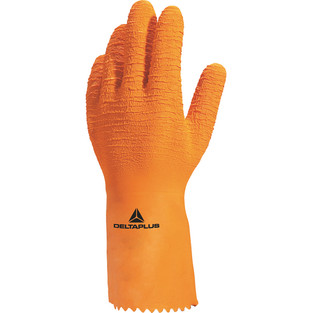 DELTAPLUS Guante de látex resistente a productos químicos VE990OR