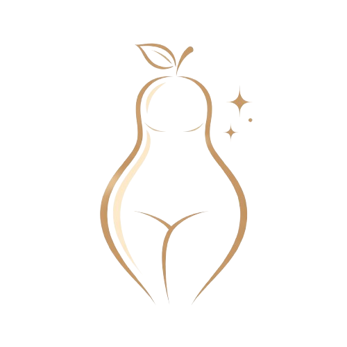 Silueta de una mujer con cuerpo tipo pera