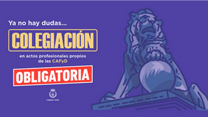 Ya no hay dudas, la colegiación es obligatoria