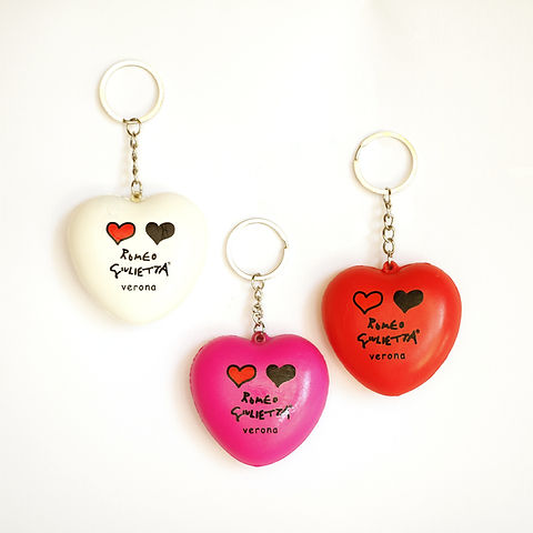 BadgeBeast Portachiavi Con Getto Per Carrello 1€ | I Love Heart You | Alternativa A Moneta In Metallo Argento