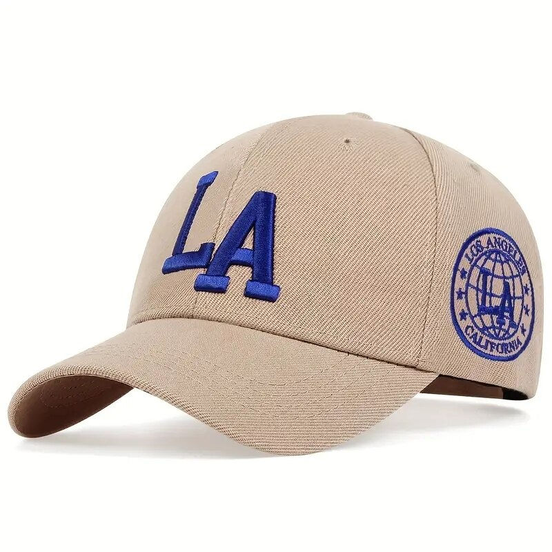 Thumbnail: Unisex LA Letter Embroidery Snapback Baseball Caps Spring and Autumn Outdoor Adj
