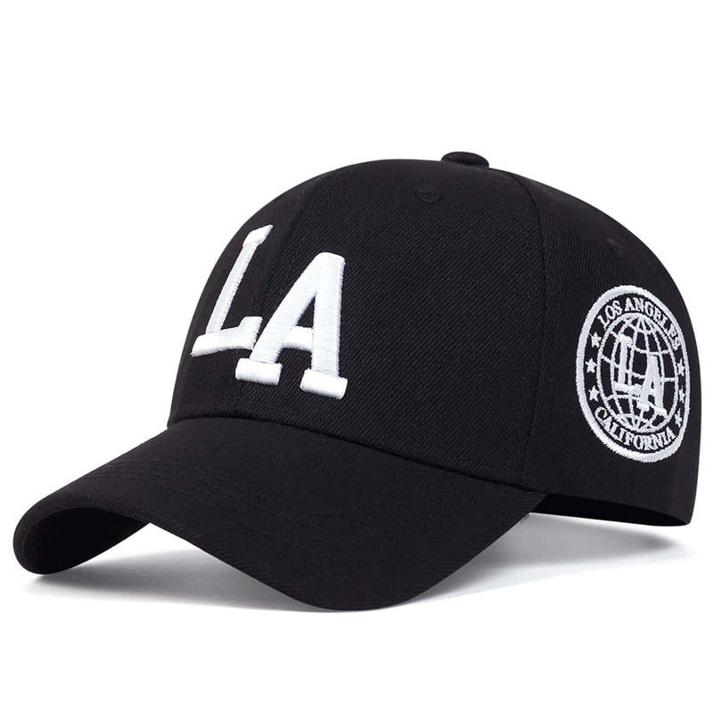 Thumbnail: Unisex LA Letter Embroidery Snapback Baseball Caps Spring and Autumn Outdoor Adj