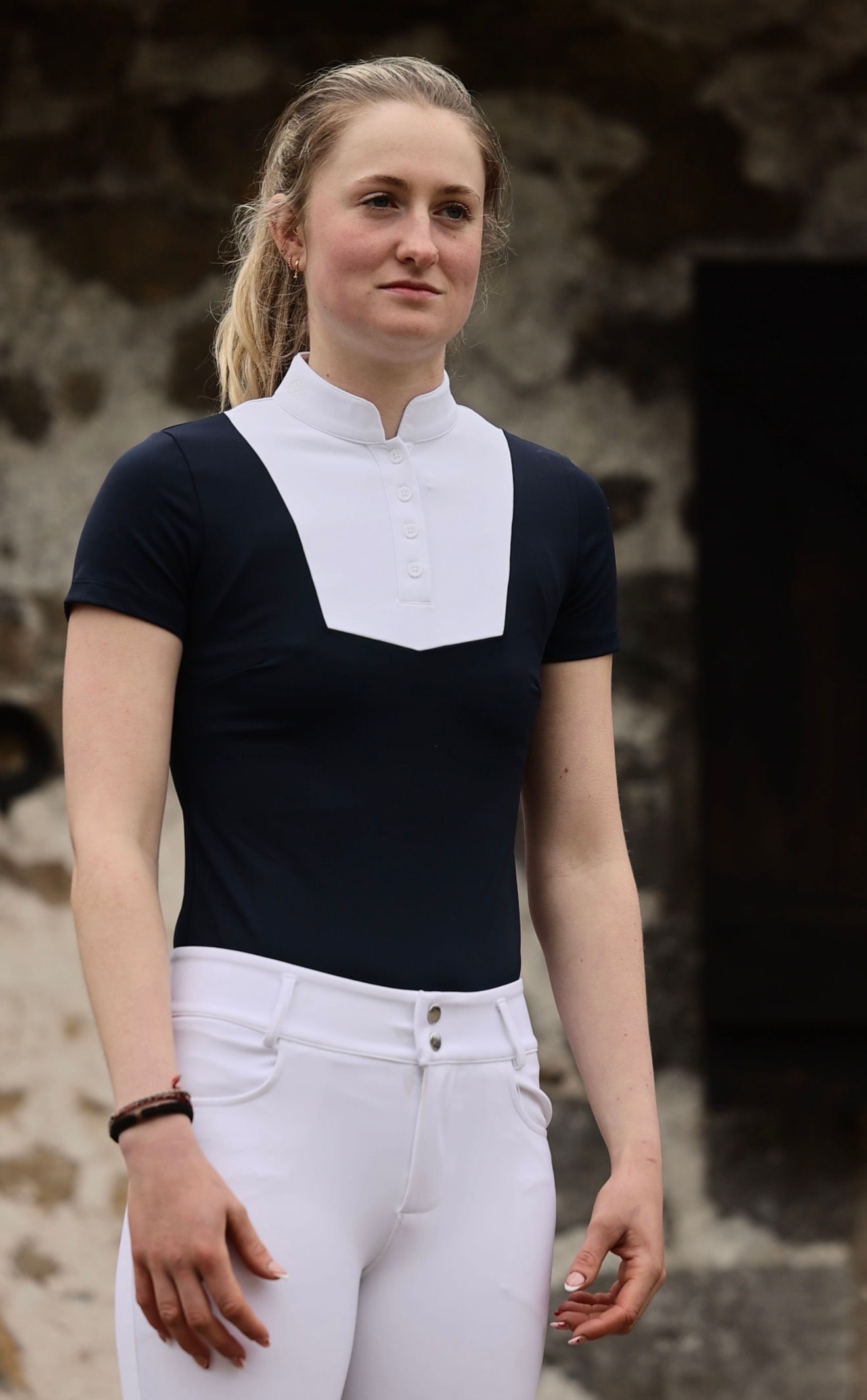 Navy Short Sleeve River Showshirt