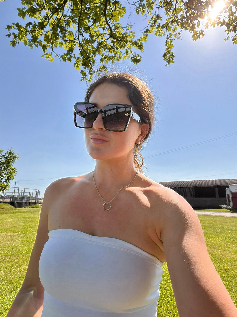 Thumbnail: Bee Oversized Square Sunglasses