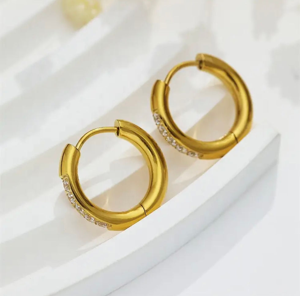 Thumbnail: Capri Hoop Earrings