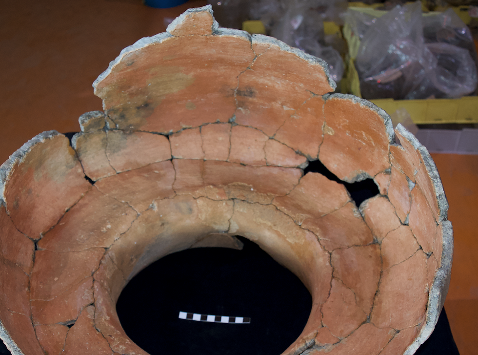 Reperto 658 showing a thinned area of the slip due to not being able to reach the inside properly