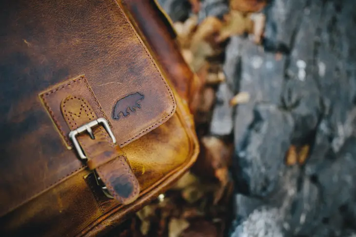 Kodiak Leather Sitka Leather Messenger Antique Brown Old Town Provisions