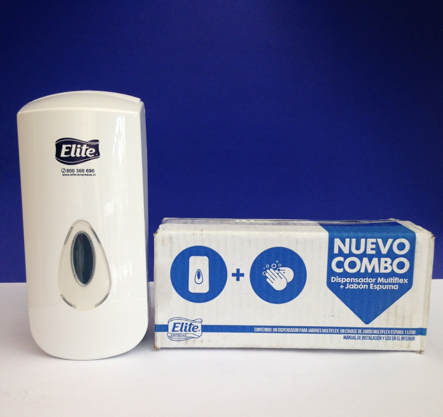 Combo Dispensador Jabon Multiflex + Recarga