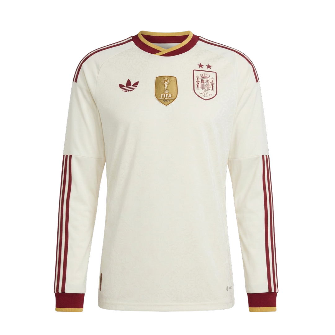 Camiseta Selección España Visitante Manga Larga Mundial 2026