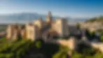 Eye-level view of the Alhambra with its stunning architecture